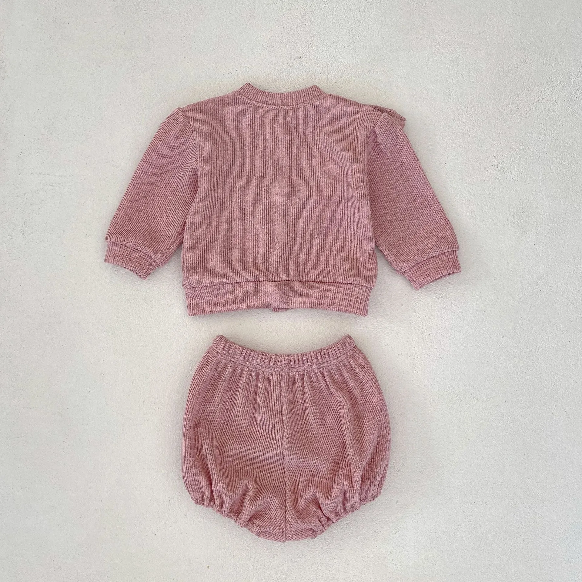 2 Pieces Set Baby Kid Girls Solid Color Tops And Shorts Wholesale 230828247