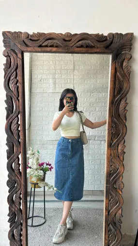 71) Korean skirt 32 waist/l:25