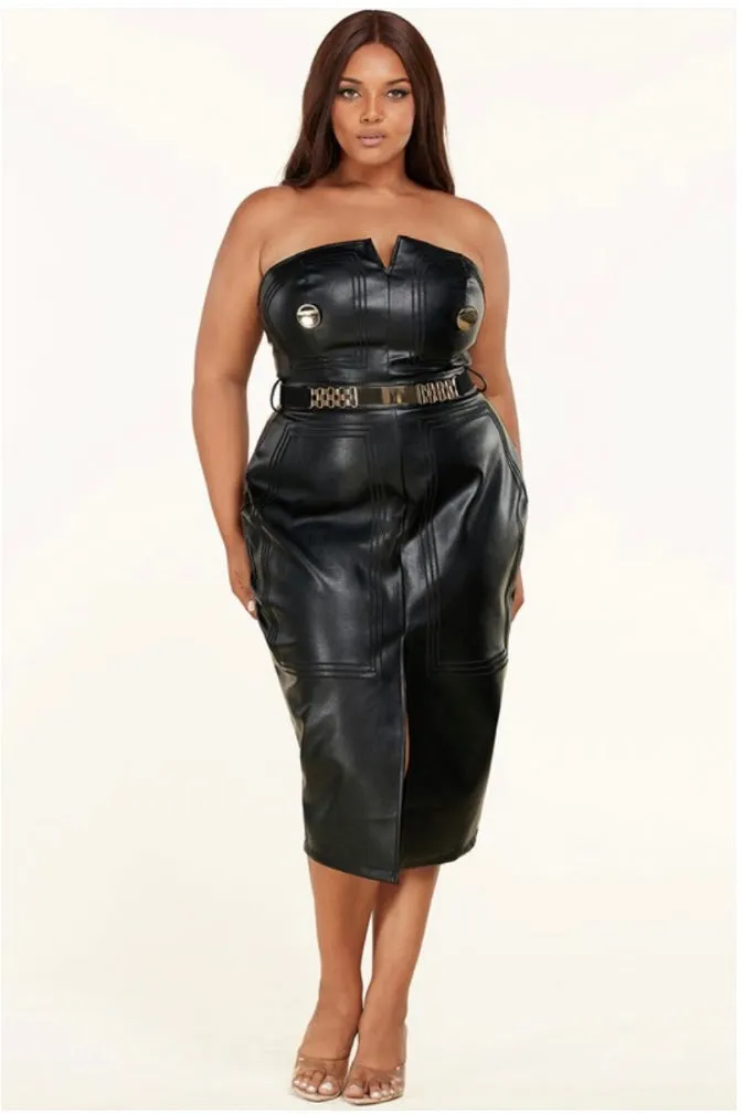 Bad Girl Leather Dress