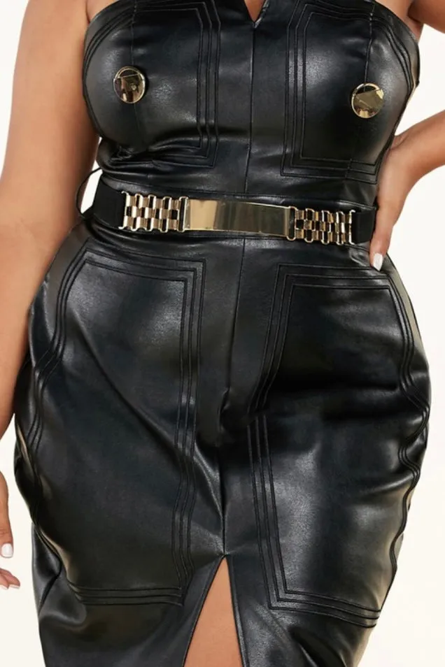 Bad Girl Leather Dress