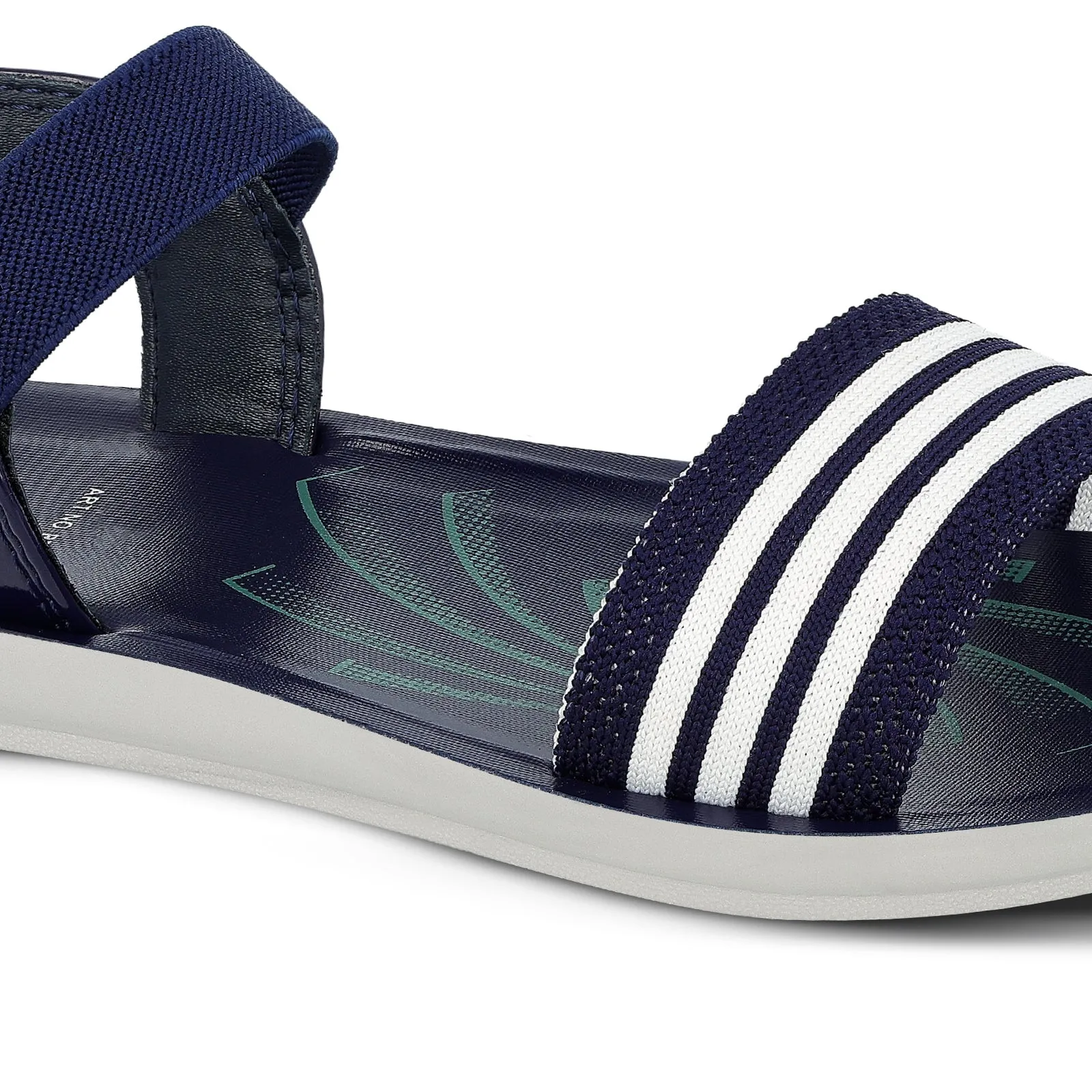 Blue Tyga Girls Ankle Strap Flat Sandals  - BT2702 Blue