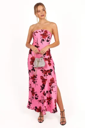 Bryden Maxi Strapless Dress - Rose/Pink