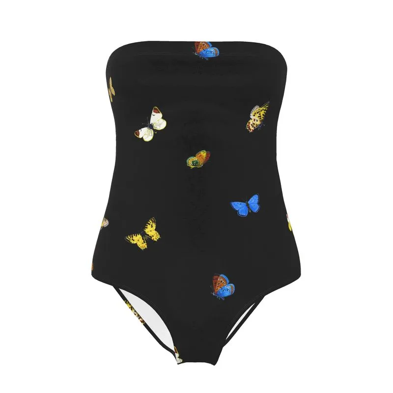 Butterfly Medley Strapless Swimsuit