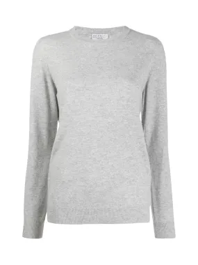 Cashmere sweater with monili