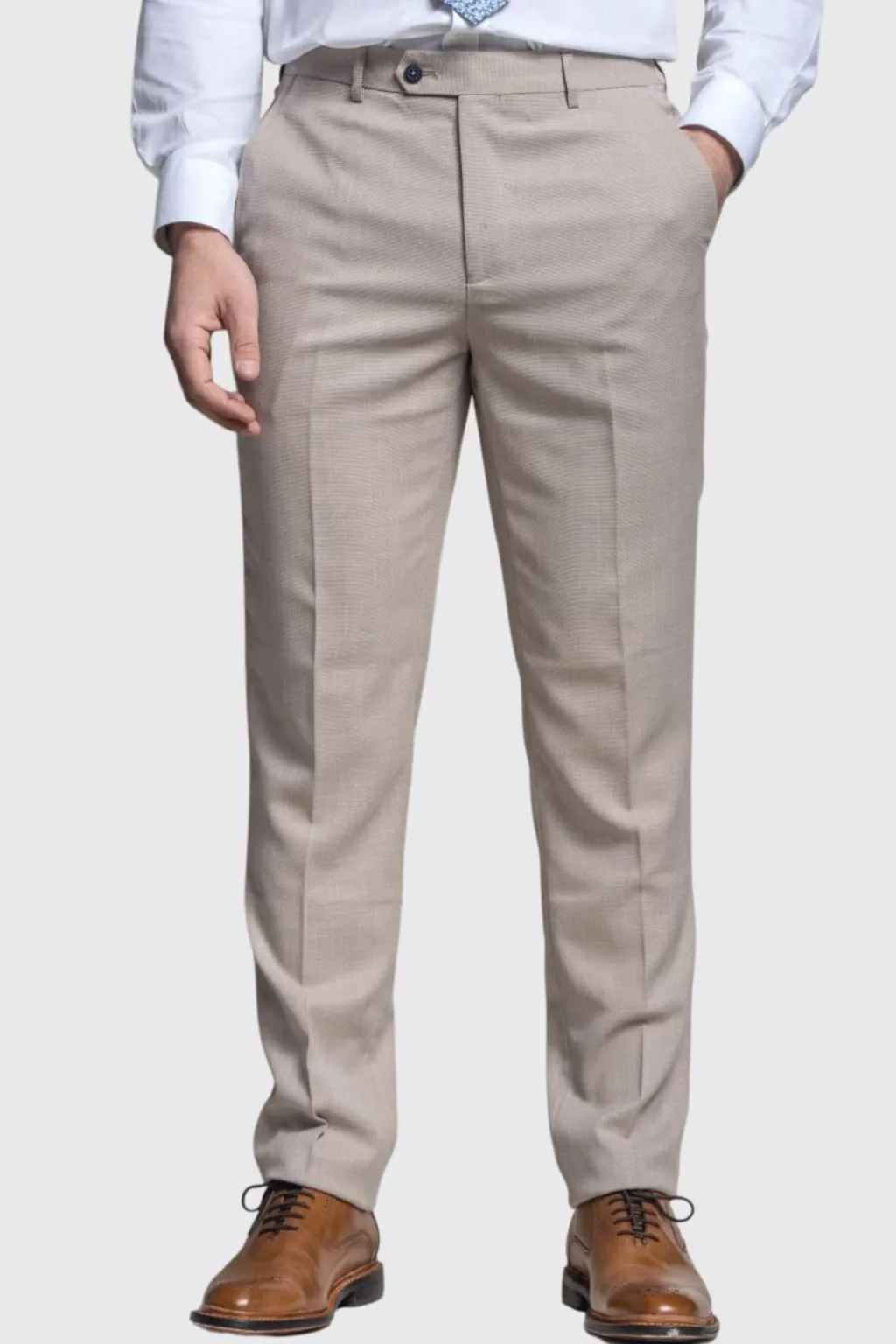 Cavani Miami Beige Three Piece Suit