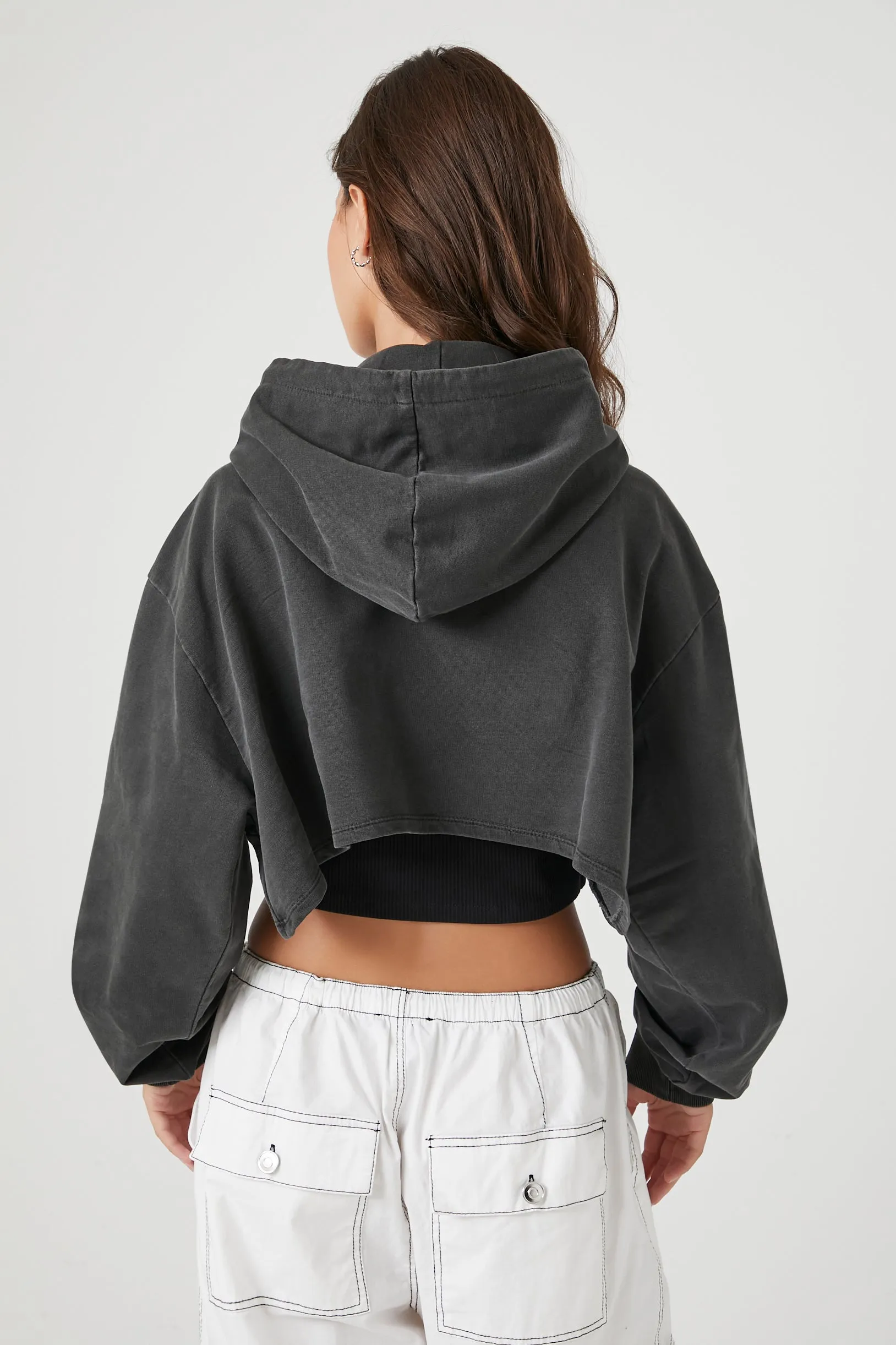 Cropped Los Angeles Graphic Hoodie