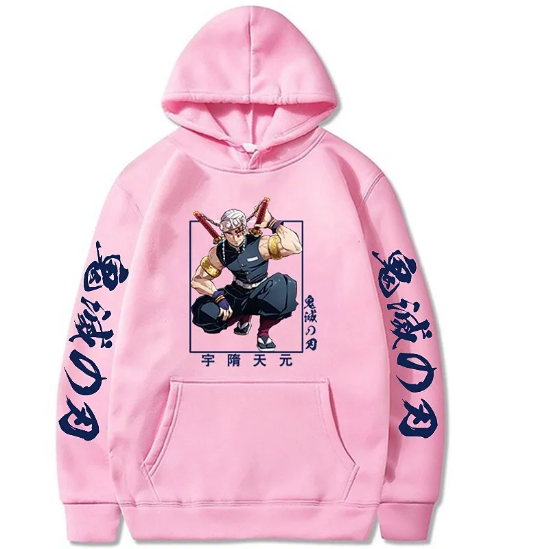 Demon Slayer Anime Hoodie Streetwear Casual Pullover Hoodie