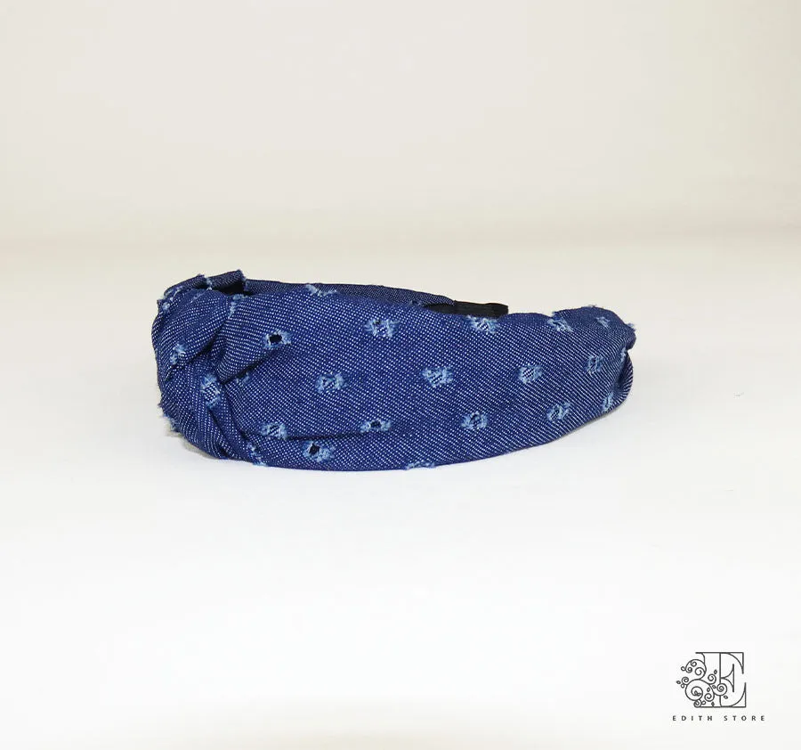 Denim headband