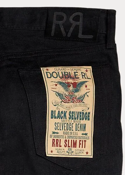 Double RL - Slim Fit Black-on-Black Selvedge Jean