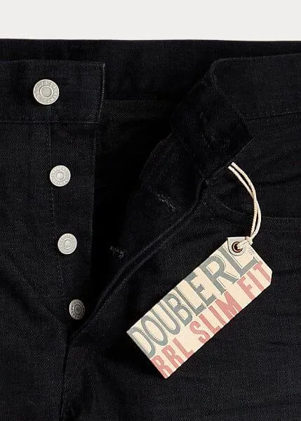 Double RL - Slim Fit Black-on-Black Selvedge Jean