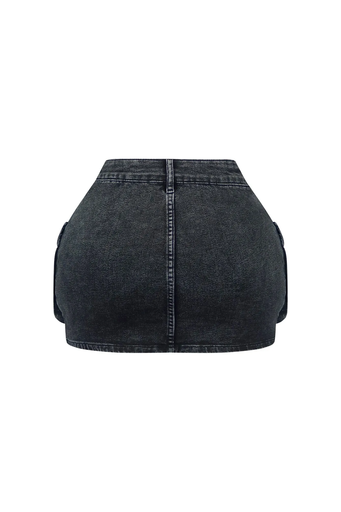 Dream Girl Washed Denim Mini Skirt