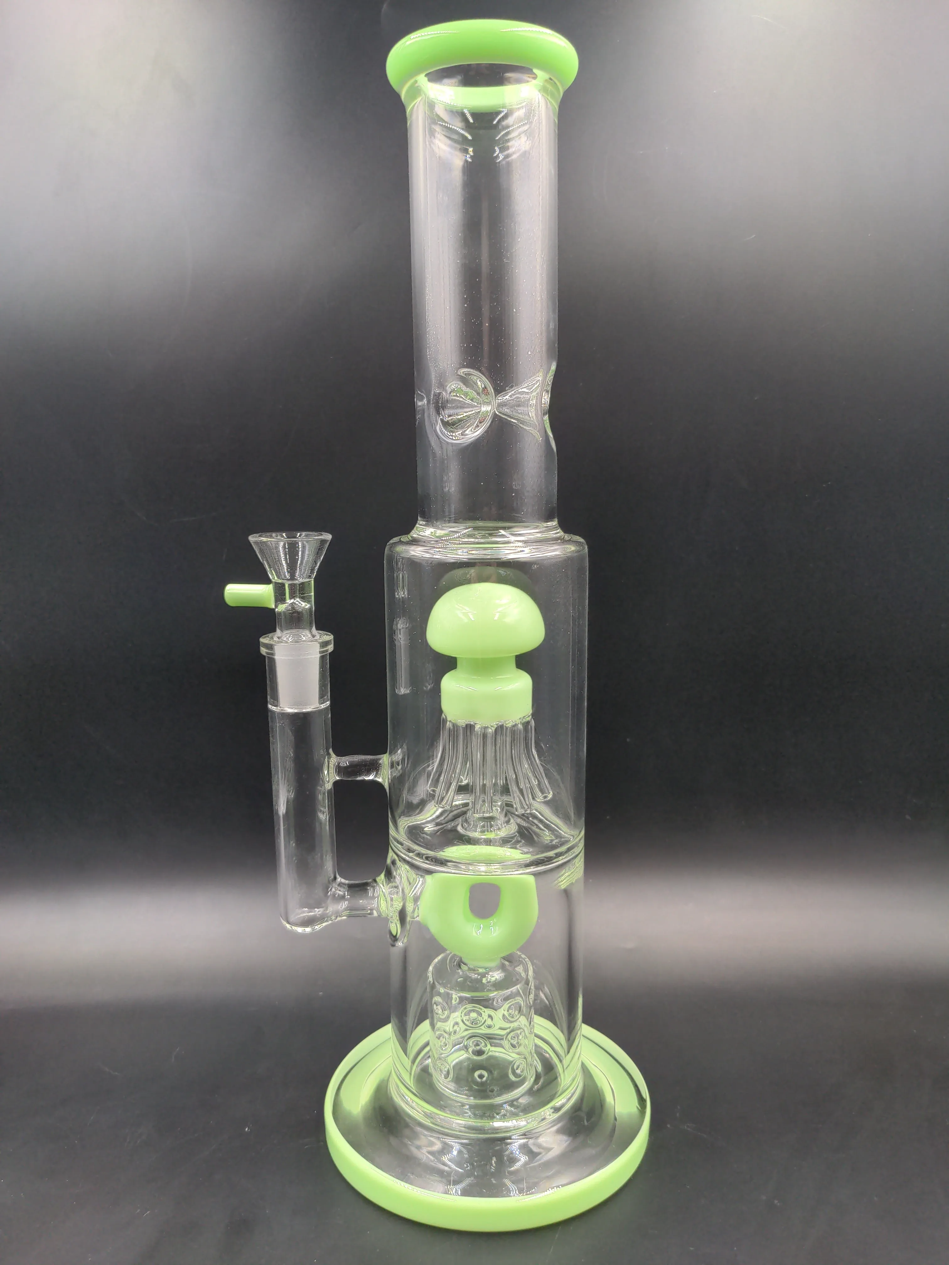 Dual Chamber Jellyfish Donut Water Pipe | 14 | 14mm