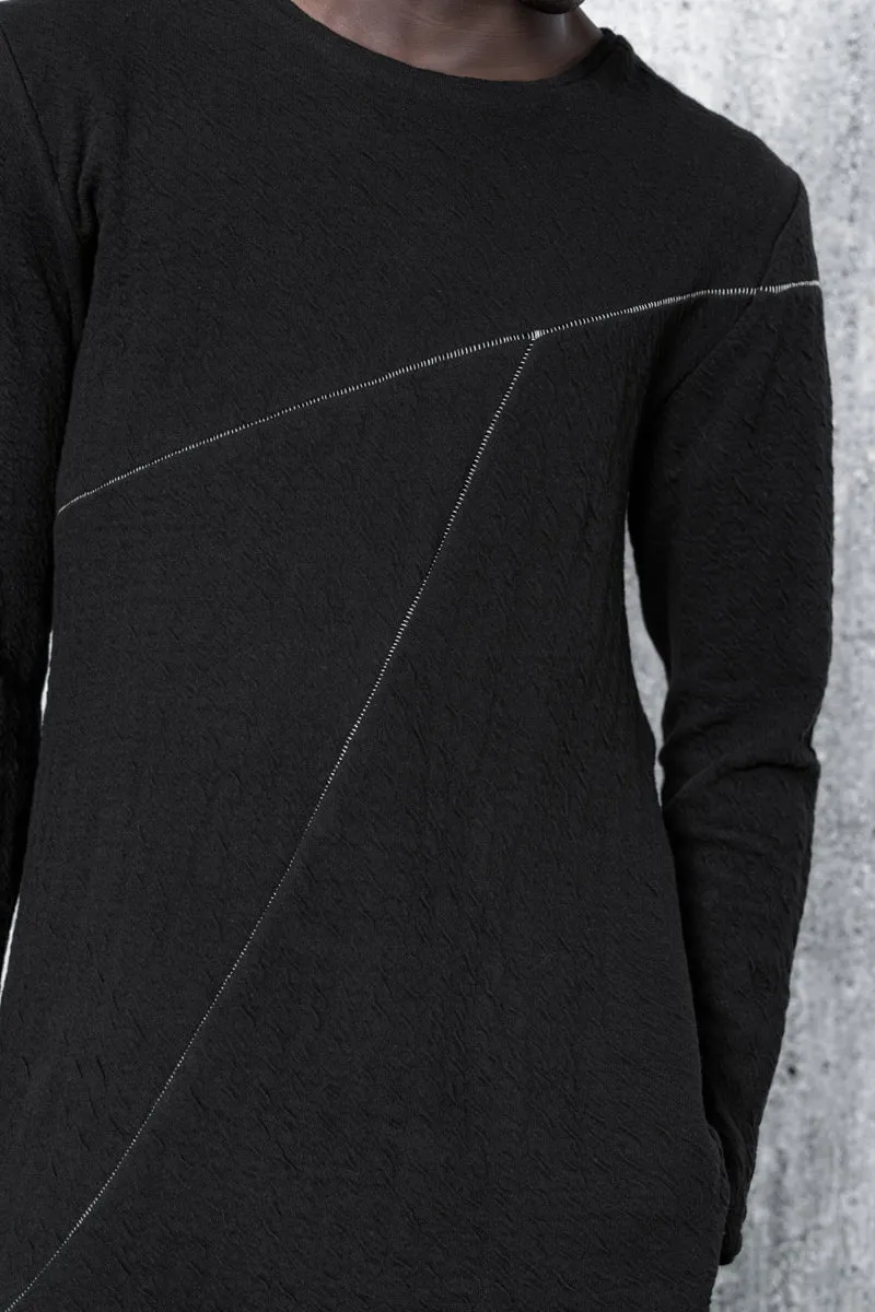 eigensinnig wien | Dave | Ausgefallener Herren Strickpullover in Schwarz