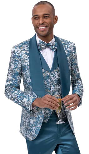 EJ Samuel Teal Suit JP108