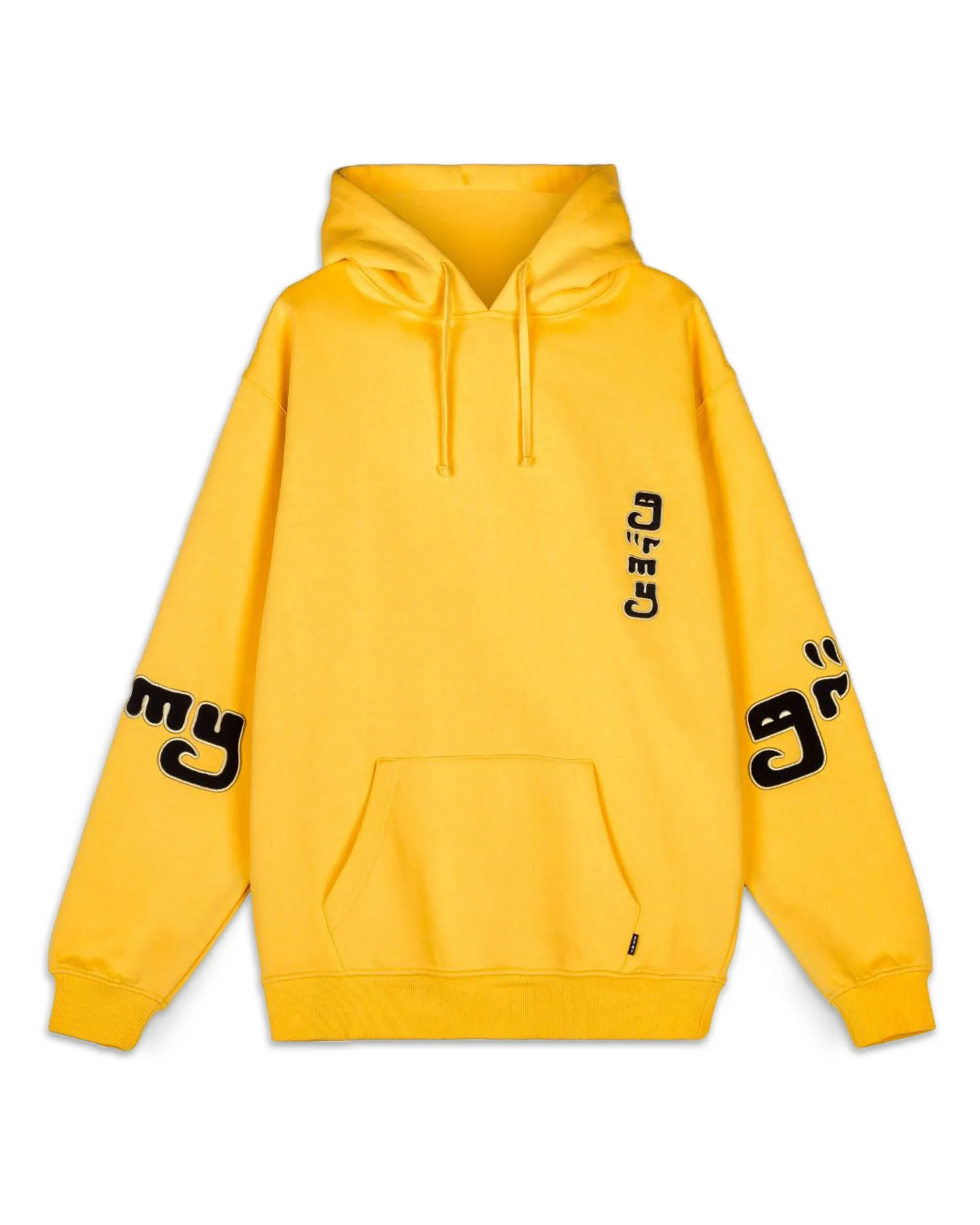 Felpa Uomo Grimey Lust Mantra Hoodie Yellow