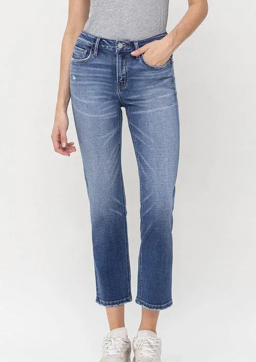 Flying Monkey Midrise Cropped Straight Jean