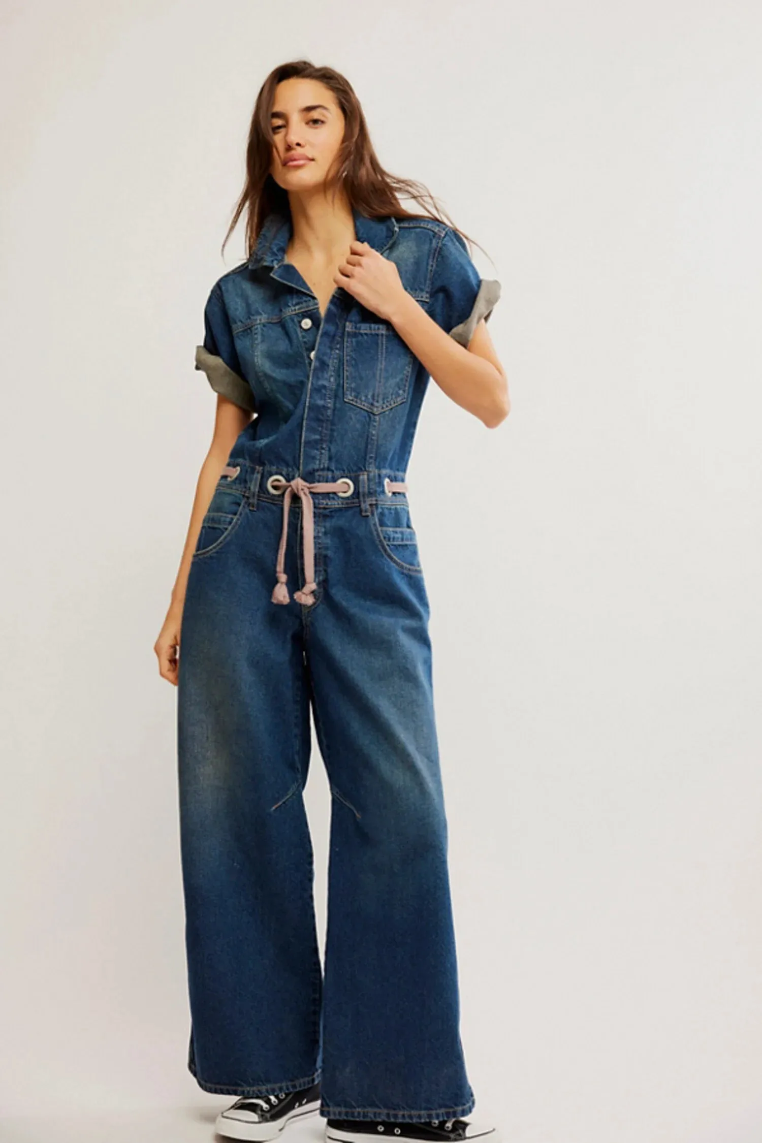 Free People Edison Wideleg Coverall