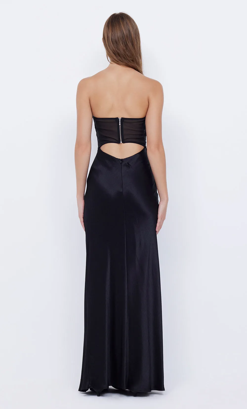 HALLE STRAPLESS DRESS - BLACK