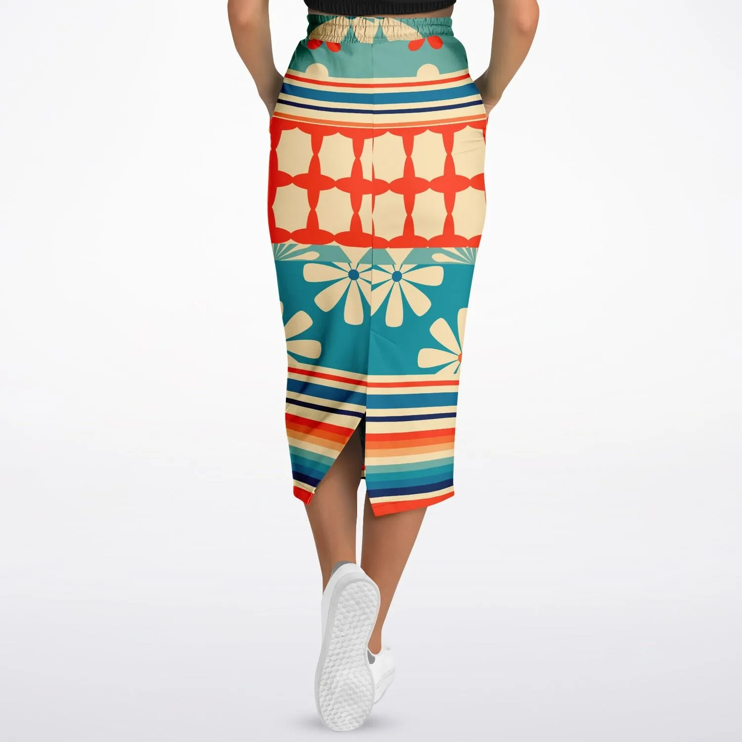 Ima Wallflower Eco-Poly Long Pocket Skirt