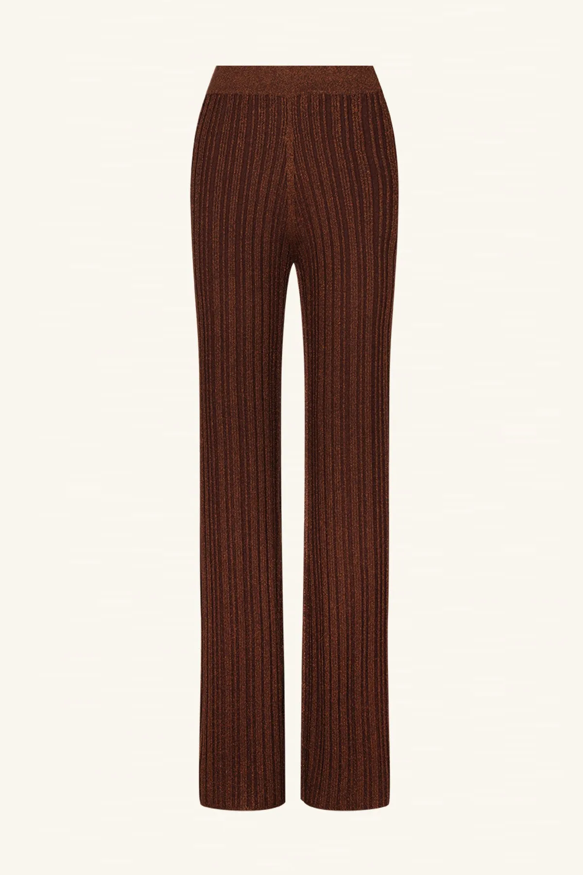 KAMARI STRAIGHT LEG PANT - BRANDY BROWN