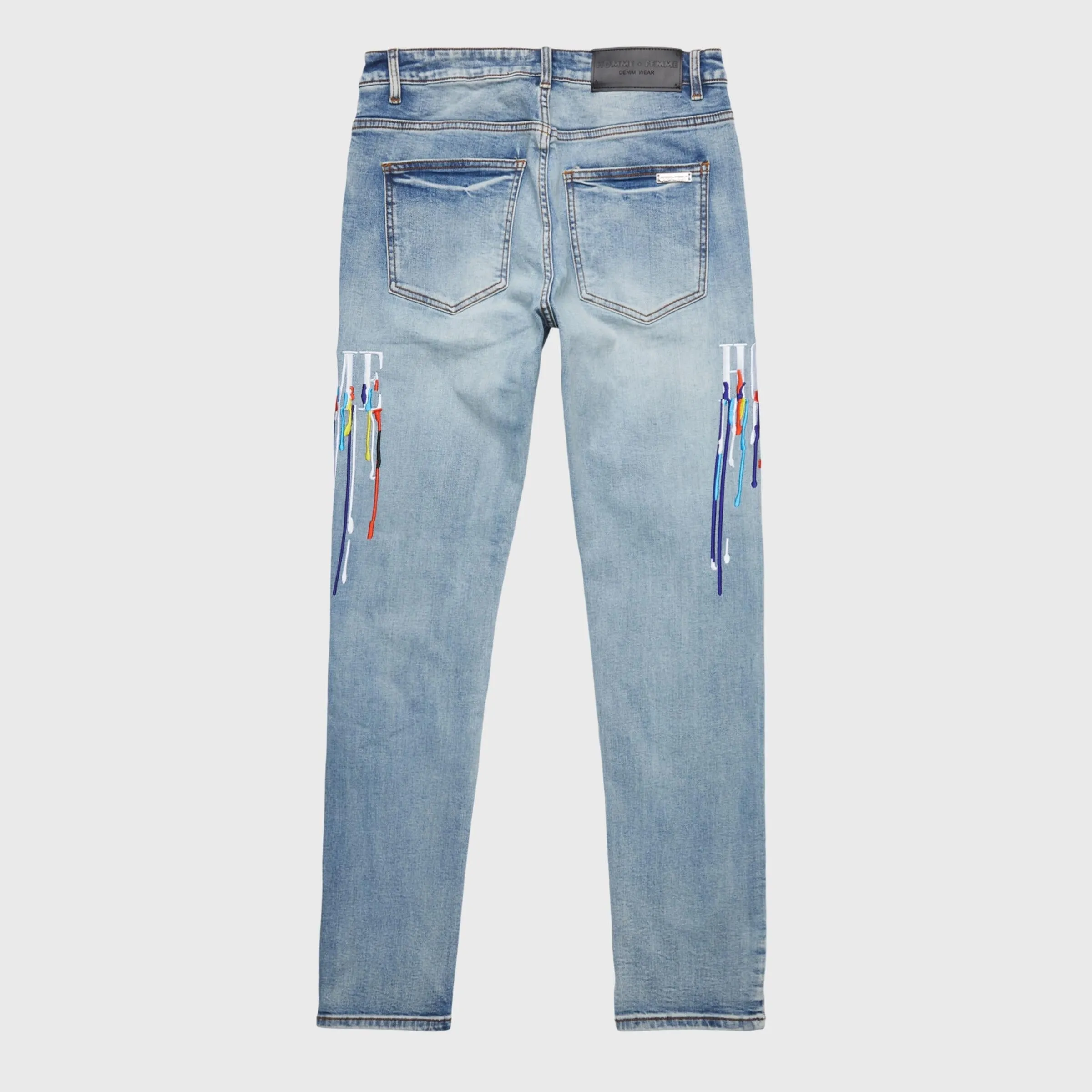 LETTERMEN DRIP DENIM BLUE