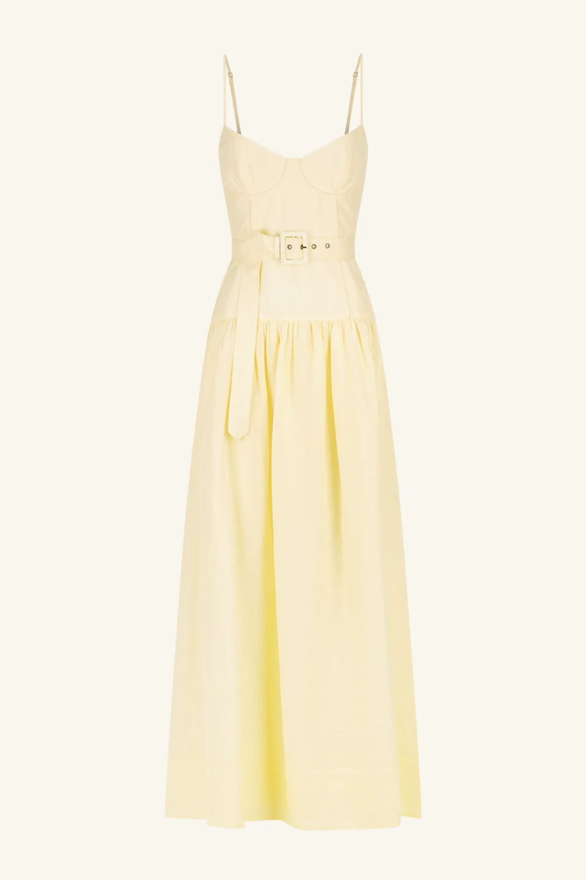 LIMON PANELLED BUSTIER MAXI DRESS