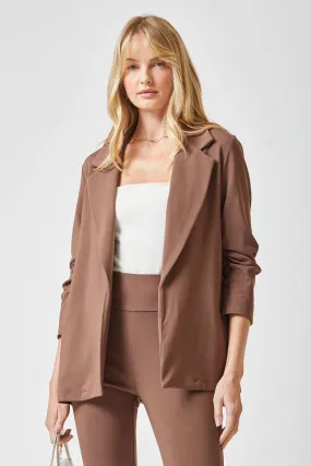 Lindzy Magic 3/4 Blazer, Dark Brown