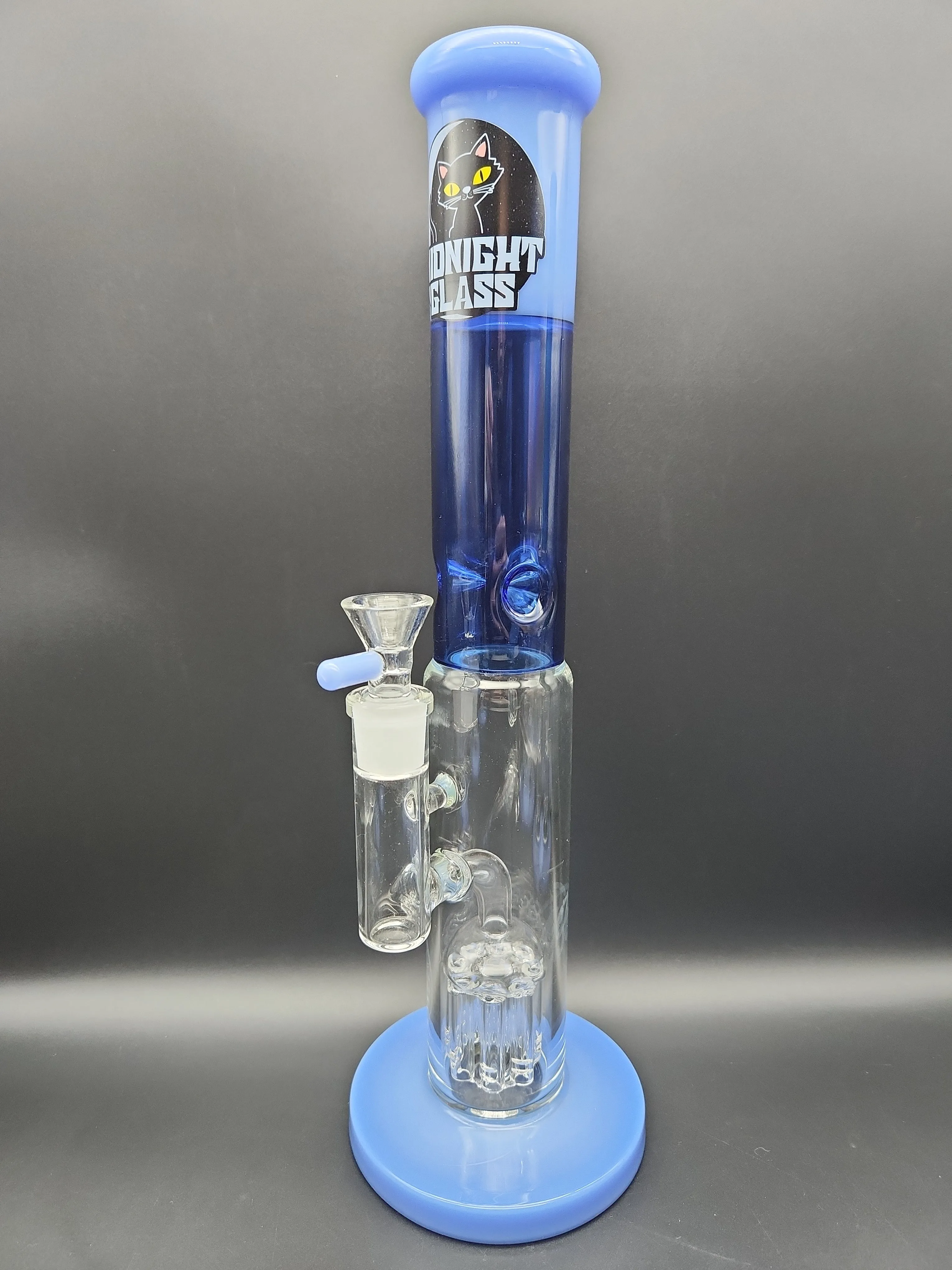 Midnight Glass 14.5 Straight Tube w/ Tree Perc