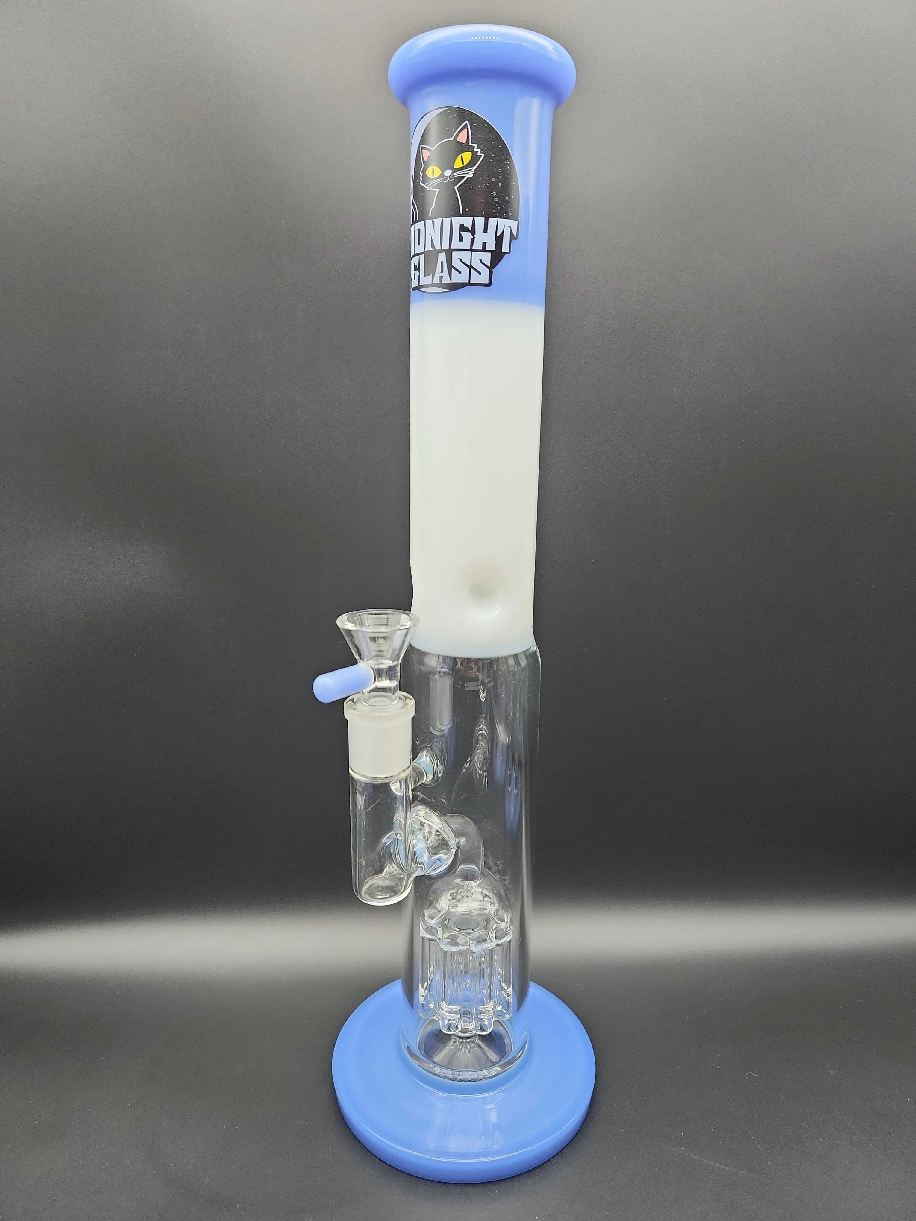 Midnight Glass 14.5 Straight Tube w/ Tree Perc