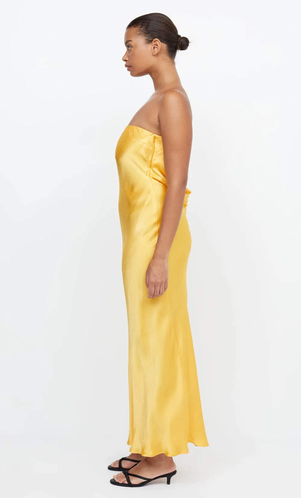 MOON DANCE STRAPLESS DRESS - MANGO