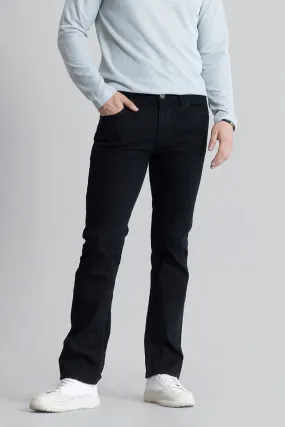 Obsidian Jet Black Straight Fit Jeans