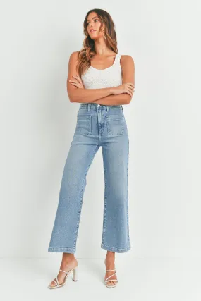 Paige Wide Leg Jeans Light