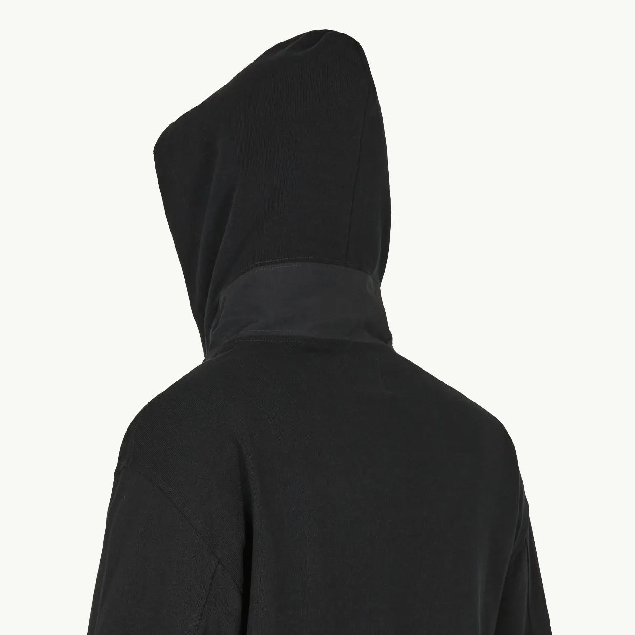 Paneled Hoodie - Black