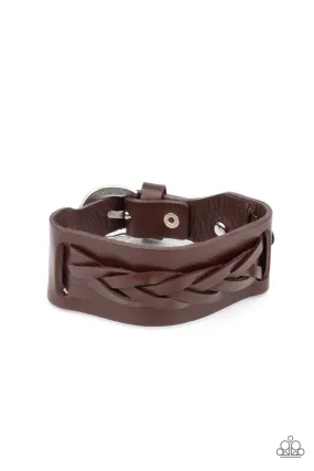 Paparazzi Practical Pioneer - Brown Urban Bracelet - 2021 Convention Collection