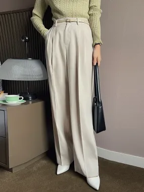 Pleated Wide Slacks