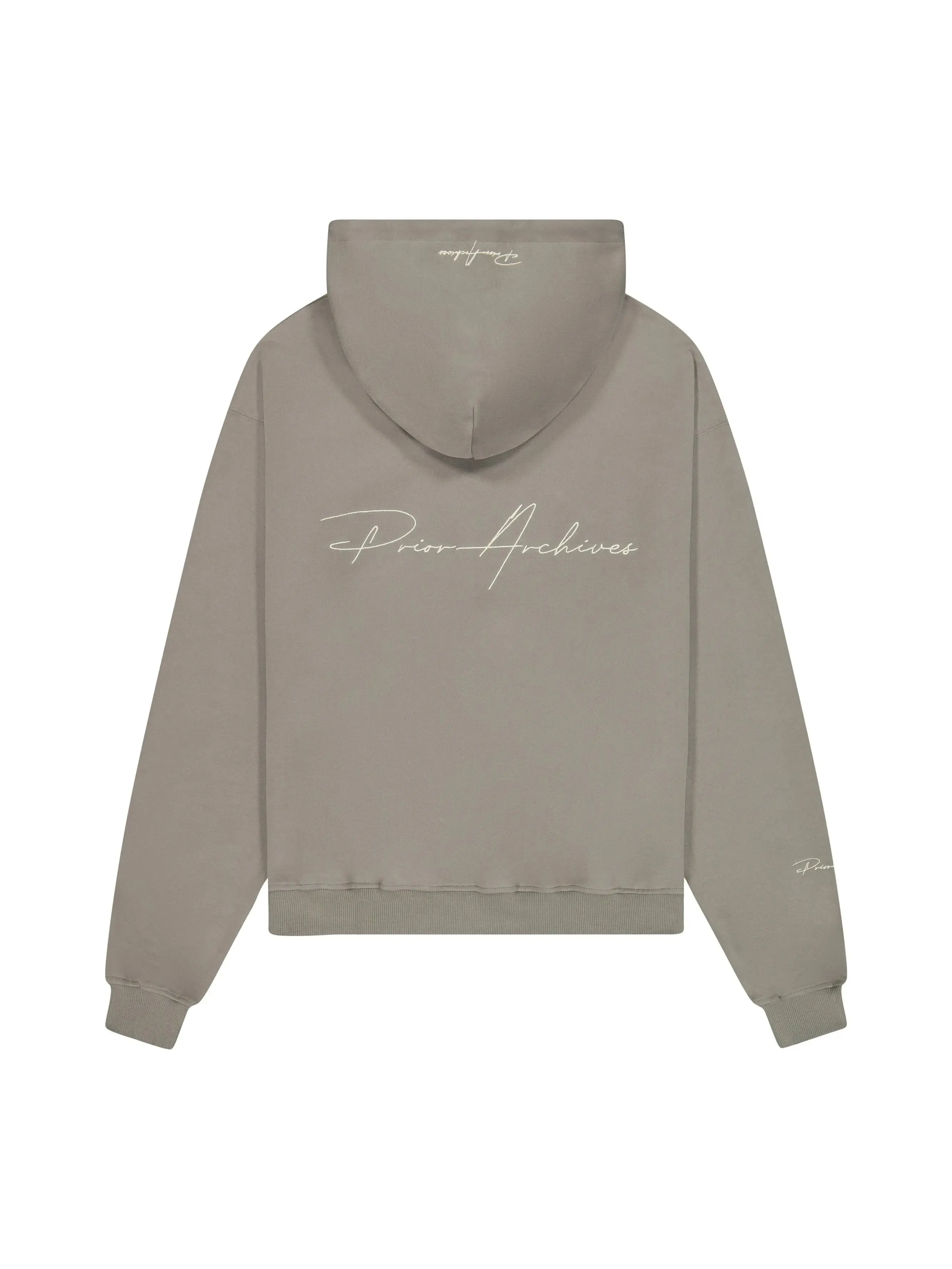 Prior Embroidery Logo Oversized Hoodie Cinder