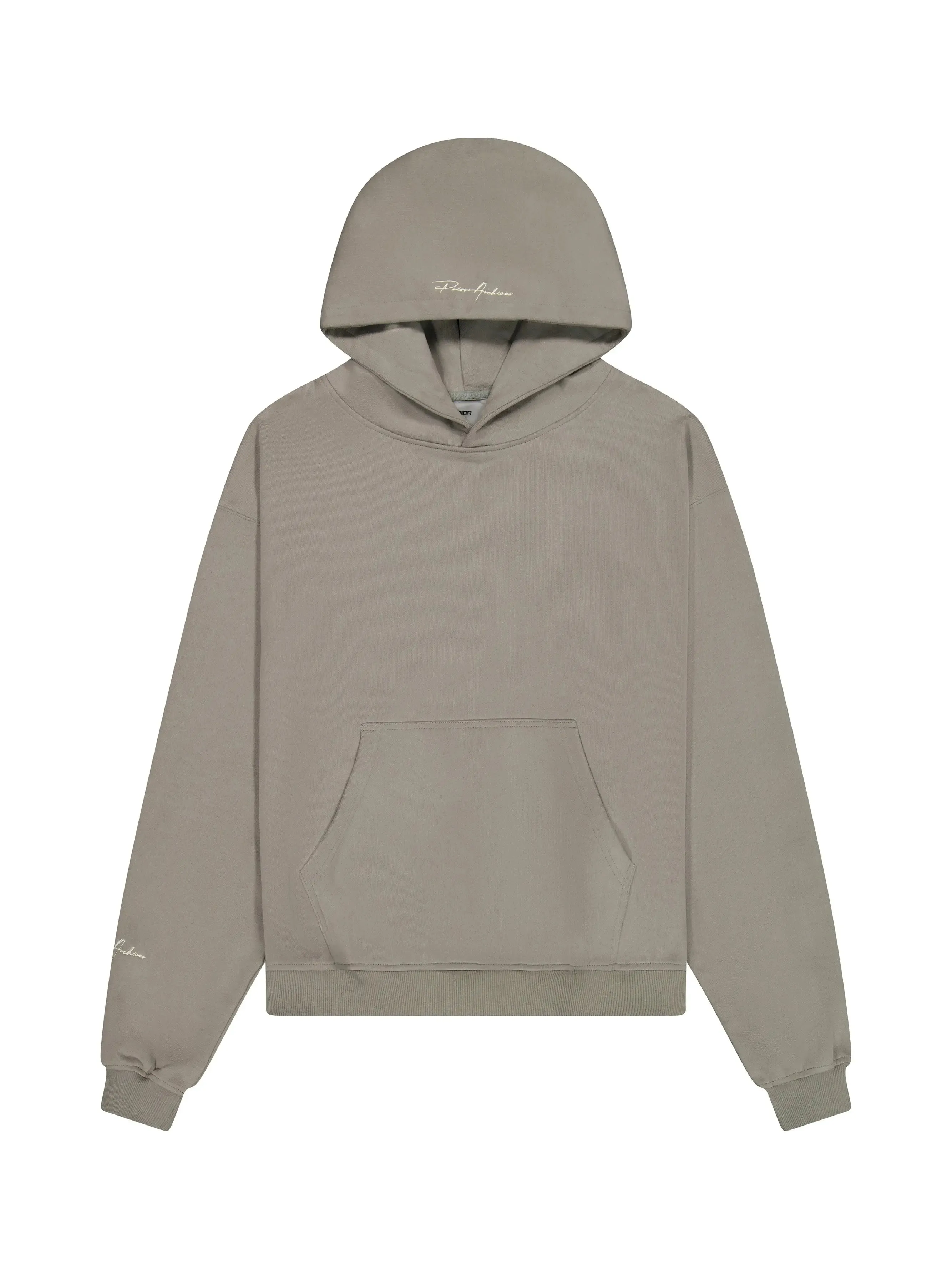 Prior Embroidery Logo Oversized Hoodie Cinder