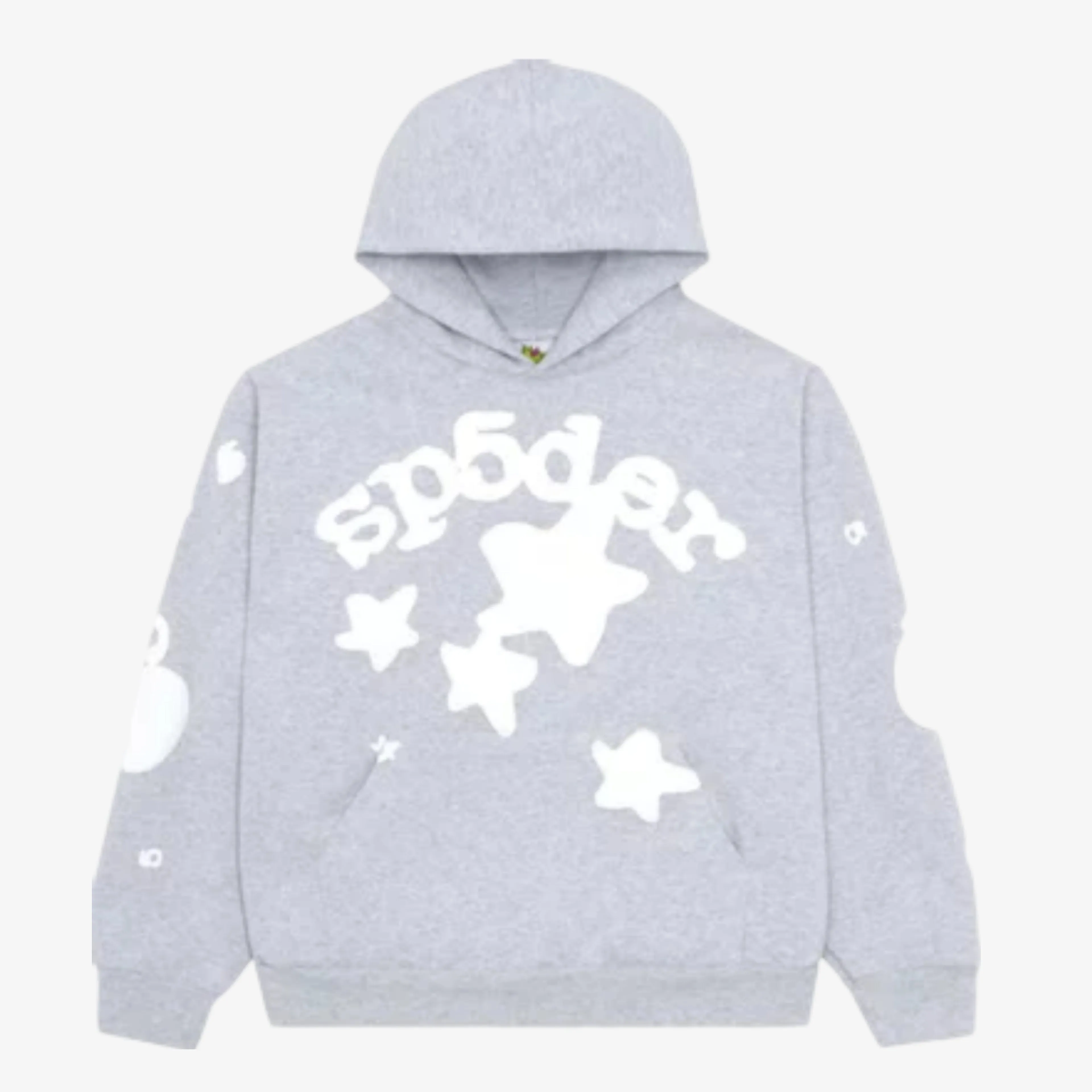 Sp5der 'Beluga' Pullover Hoodie Heather Grey SS23