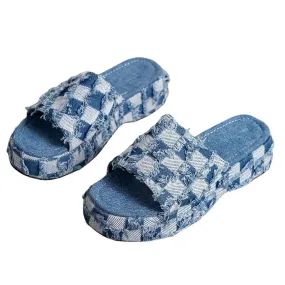 Spring FashionFeet Denim Slippers