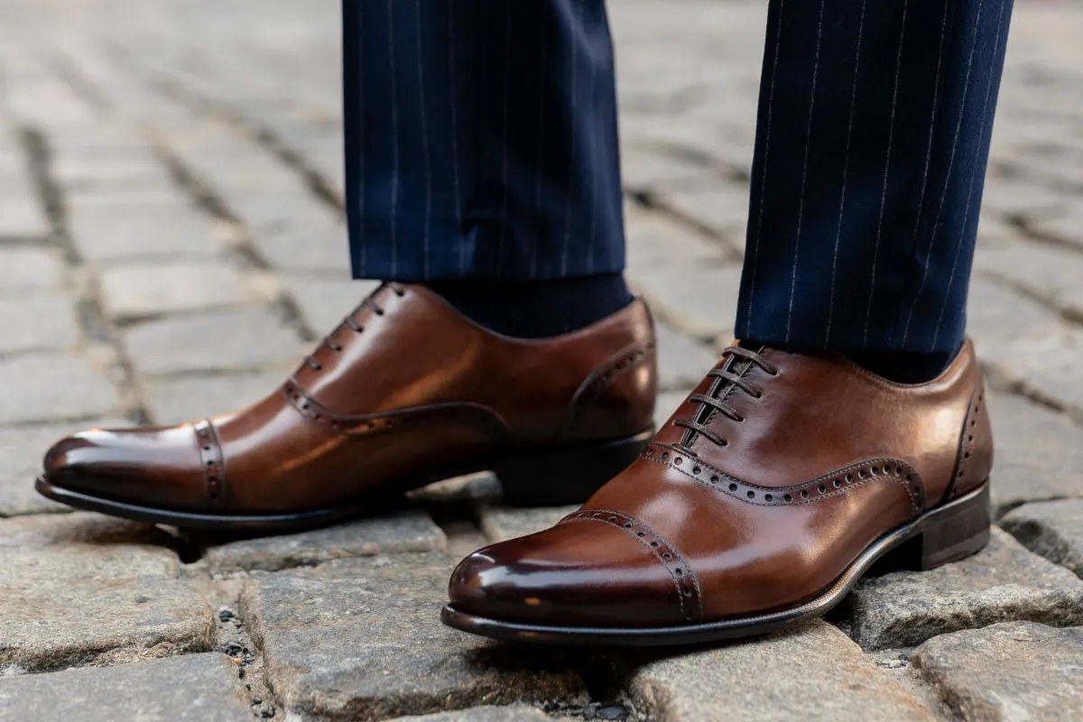 The Brando Semi-Brogue Oxford - Brown