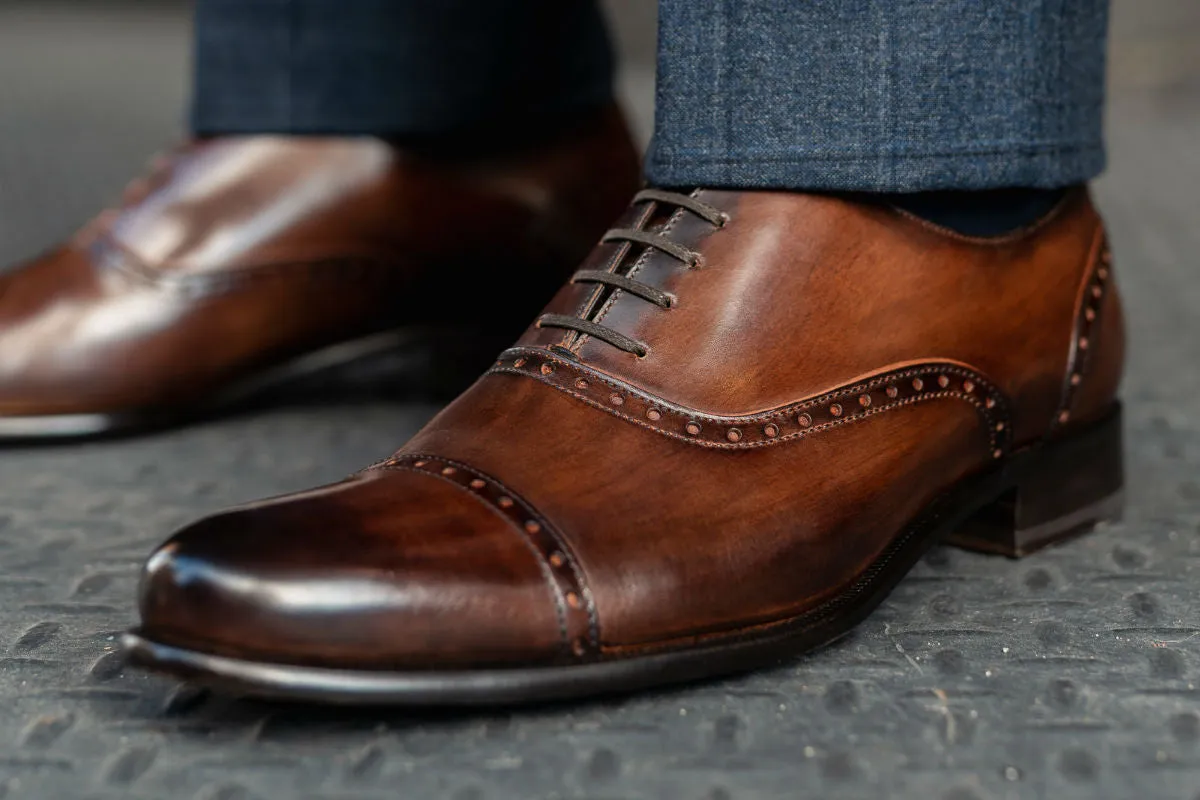 The Brando Semi-Brogue Oxford - Brown