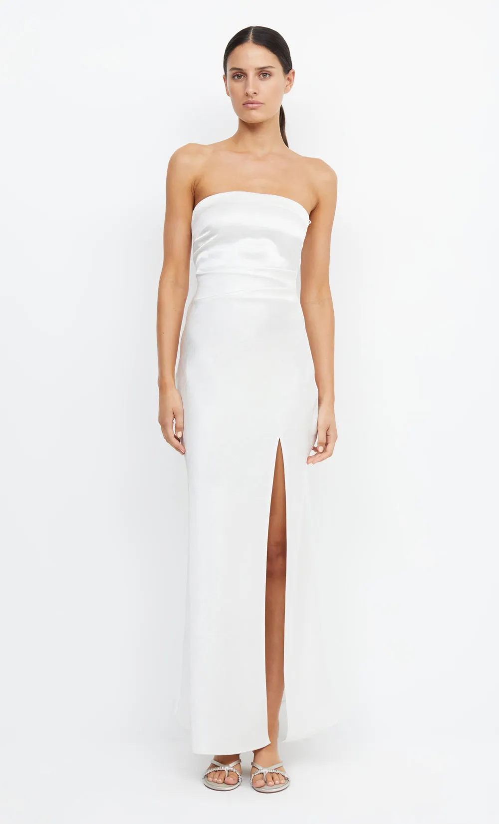 THE DREAMER STRAPLESS DRESS - IVORY