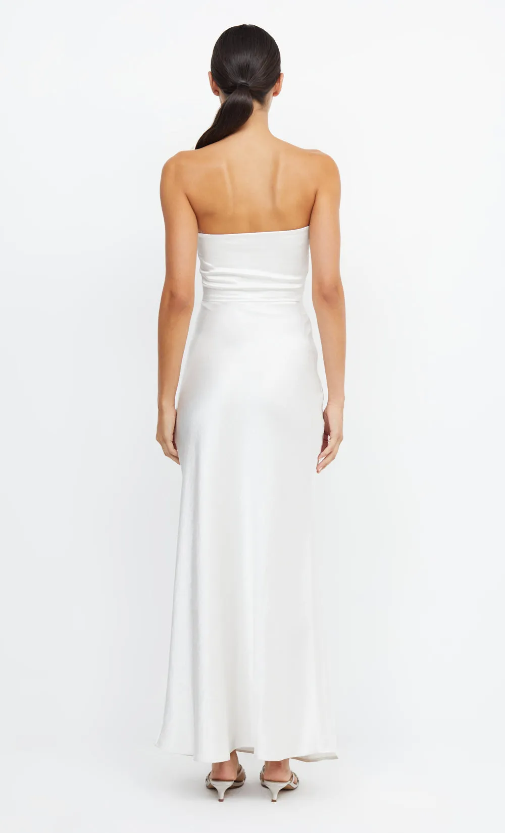 THE DREAMER STRAPLESS DRESS - IVORY