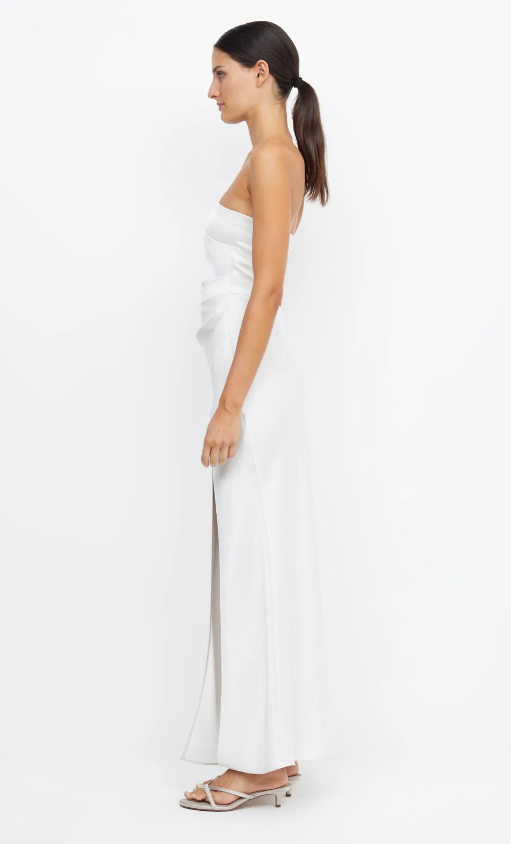 THE DREAMER STRAPLESS DRESS - IVORY