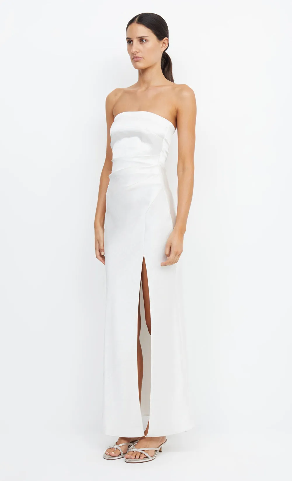 THE DREAMER STRAPLESS DRESS - IVORY