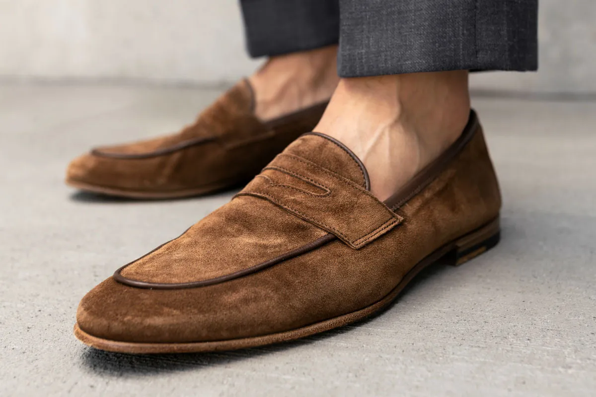 The Louis Penny Loafer - Martora Suede