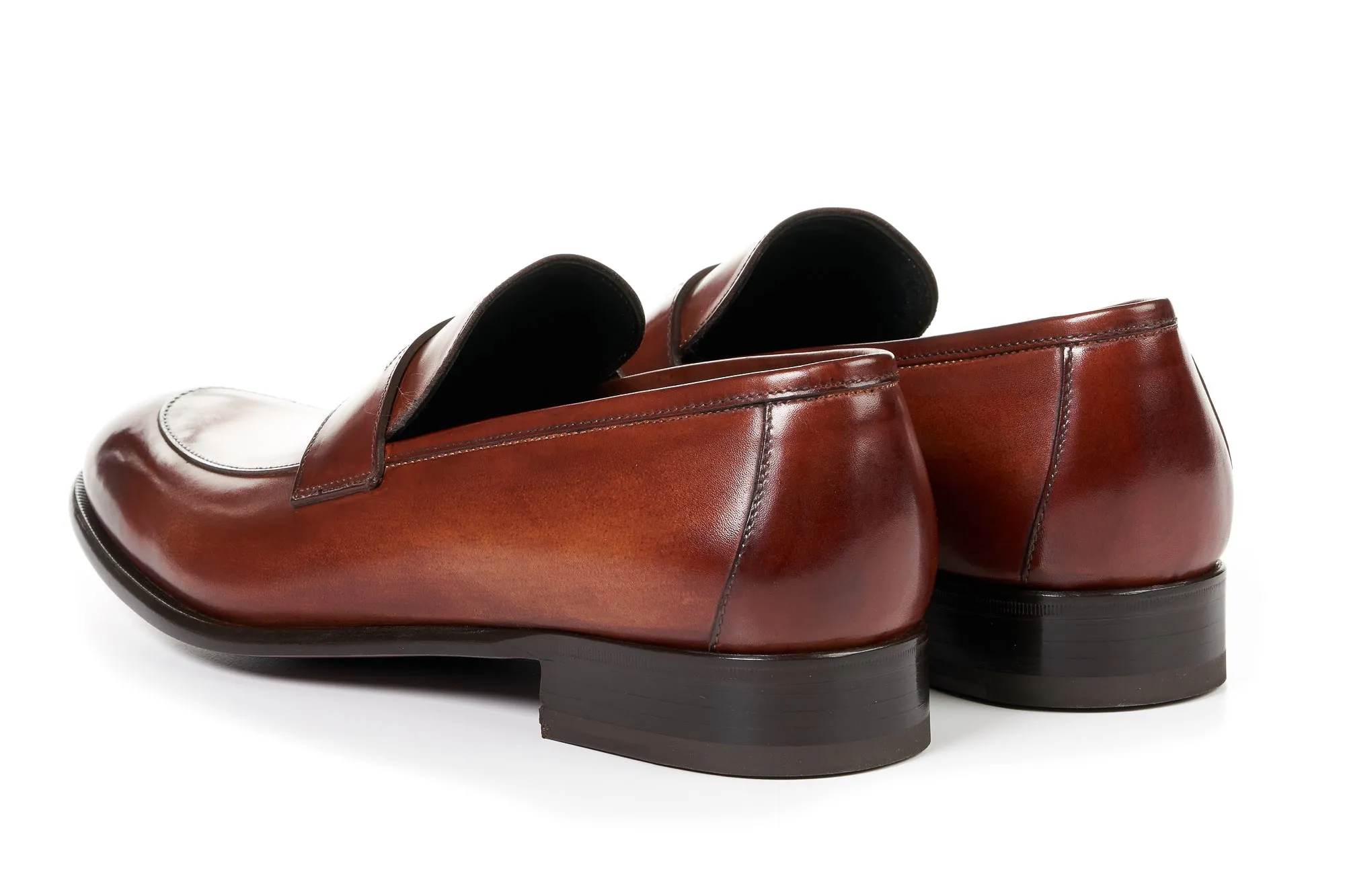 The Stewart Penny Loafer - Havana Brown