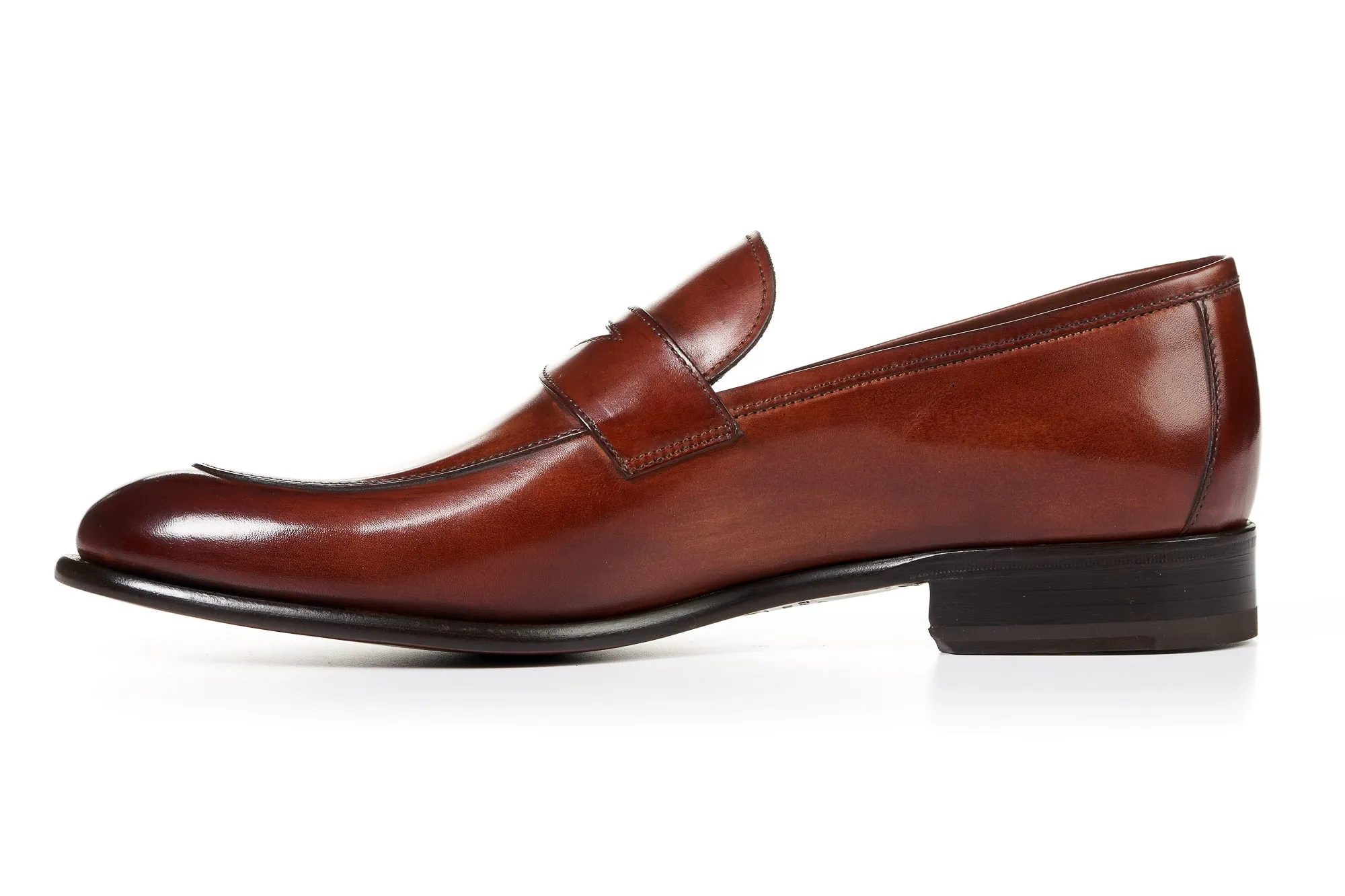 The Stewart Penny Loafer - Havana Brown