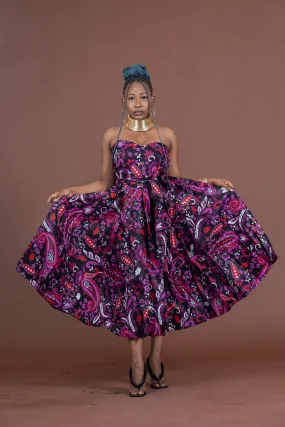 Toyosi Ankara Strapless Midaxi Dress | African Print