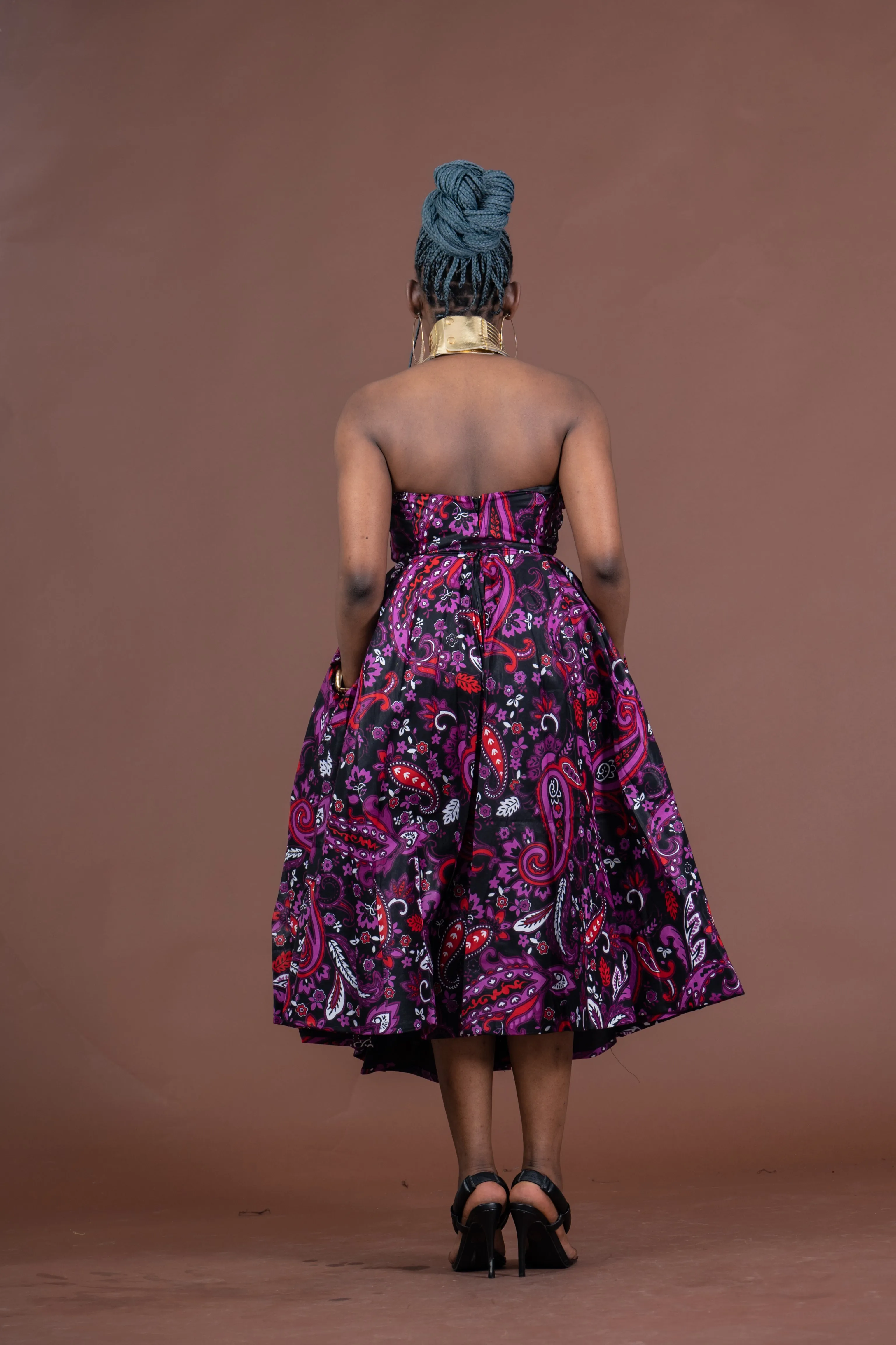 Toyosi Ankara Strapless Midaxi Dress | African Print